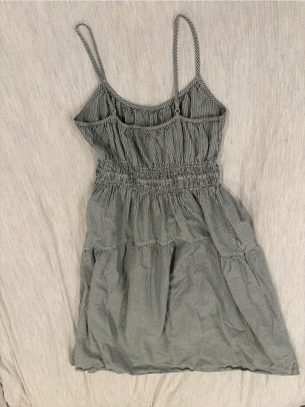 Green and white striped midi dress - Picture 2 of 3